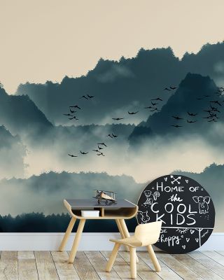 Fog Over Mountains Wallpaper