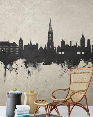 Freiburg Germany Skyline Concrete Wallpaper