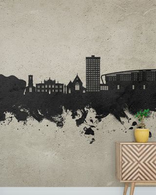 Gateshead England Skyline Concrete Wallpaper