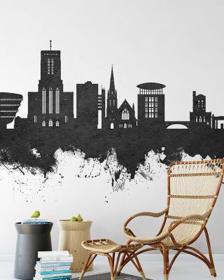 Guildford England Skyline Black & White Wallpaper