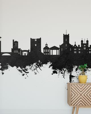 Guildford England Skyline Black & White Wallpaper