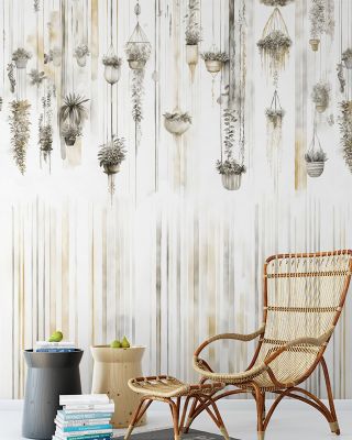 Hanging Watercolor Gardens Wallpaper