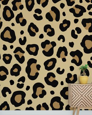 Leopard Skin Grrrrrr on Repeat Premium Wallpaper