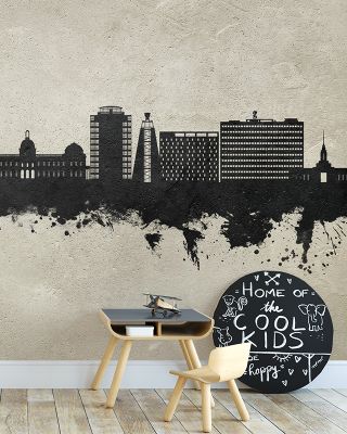 Port-au-Prince Haiti Skyline Concrete Wallpaper
