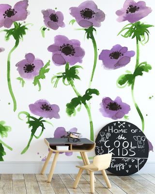 Purple Anemones Wallpaper
