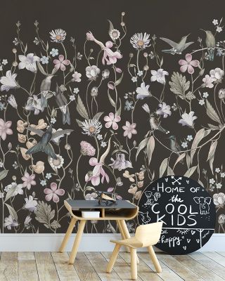 Sound of Spring Black Wallpaper