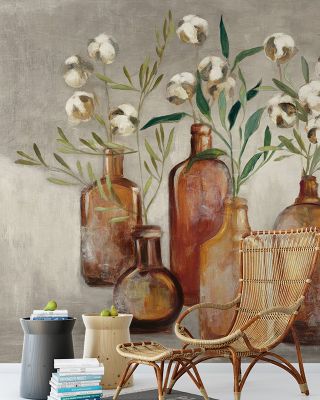 Still Life Flasks Wallpaper