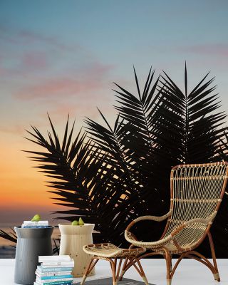 Sunset Palms II Wallpaper