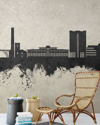 Telford England Skyline Concrete Wallpaper