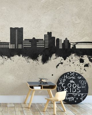 Telford England Skyline Concrete Wallpaper