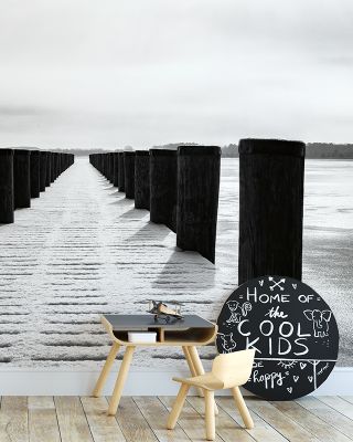 Winter Dock Wallpaper