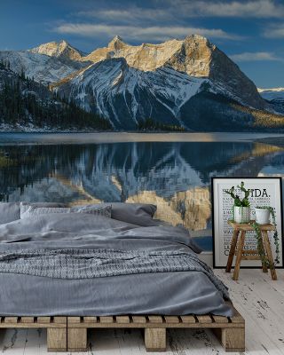 Kananaskis Lake Reflection Nature Wallpaper