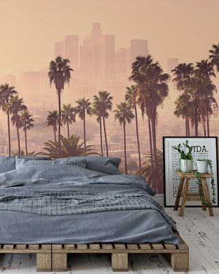 LA Palm Trees Urban Wallpaper