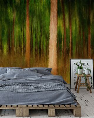 Mahogany Oil Artistic Wall Mural