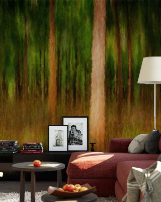 Mahogany Oil Artistic Wall Mural