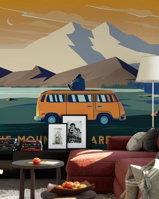 The Mountains Are Calling Scenic Wallpaper