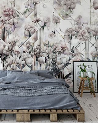Watercolor Irises Artistic Wall Decor