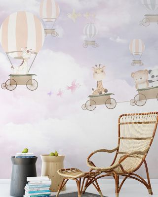 Adorable Cloud Adventure Wallpaper