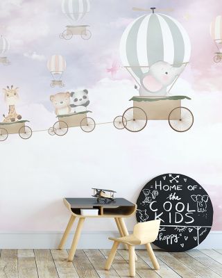 Adorable Cloud Adventure Wallpaper