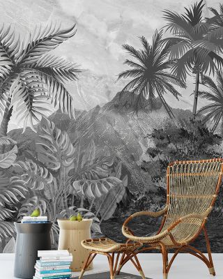 Banana Trees Sketching Wallpaper