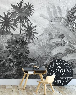 Banana Trees Sketching Wallpaper