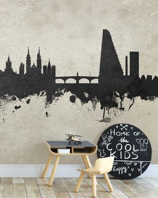 Basel Switzerland Skyline Concrete Wallpaper