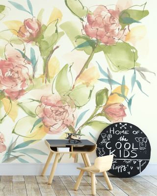 Blush Camellias Wallpaper