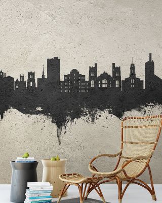 Boulder Colorado Skyline Concrete Wallpaper