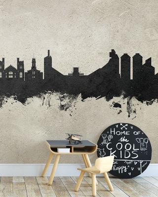 Boulder Colorado Skyline Concrete Wallpaper