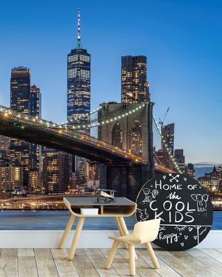 Brooklyn Bridge at Dusk Wallpaper