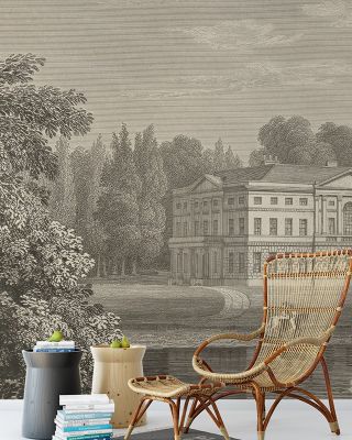 Busbridge Estate Etching Wallpaper