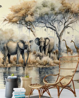 By the Waterhole Wallpaper