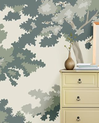 Camouflage Trees Wallpaper