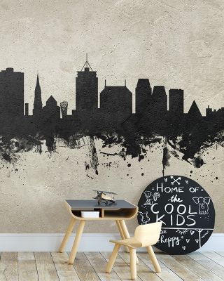 Christchurch New Zealand Skyline Concrete Wallpaper