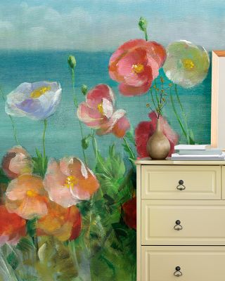 Coastal Poppies Wallpaper