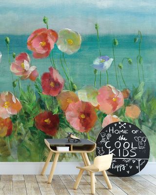 Coastal Poppies Wallpaper