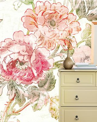 Cottage Roses I Wallpaper