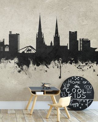Coventry England Skyline Concrete Wallpaper