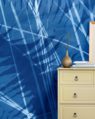 Cyanotype Lines Wallpaper