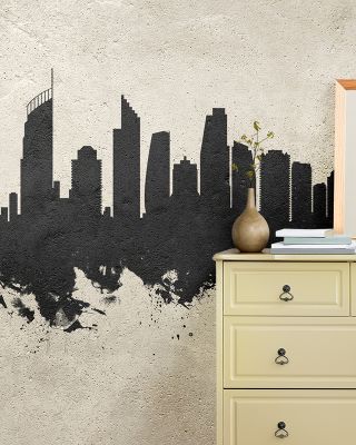 Gold Coast Australia Skyline Concrete Wallpaper