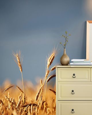 Golden Crop Field Wallpaper