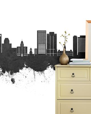 Halifax Canada Skyline Black & White Wallpaper