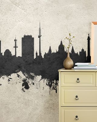 Hannover Germany Skyline Concrete Wallpaper