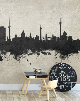 Hannover Germany Skyline Concrete Wallpaper