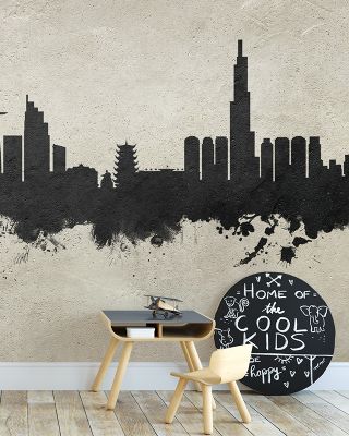 Ho Chi Minh City Vietnam Skyline Concrete Wallpaper