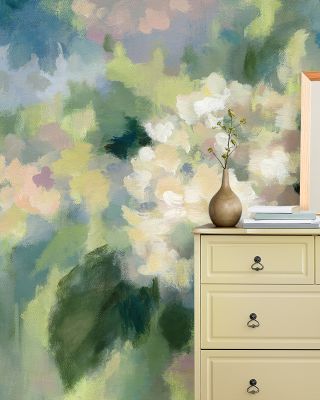 Hydrangea Mosaic Wallpaper