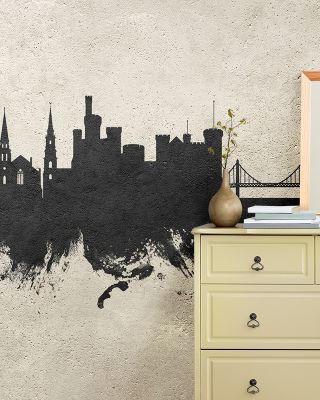 Inverness Scotland Skyline Concrete Wallpaper