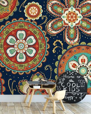 La Vida Scrolls Wallpaper