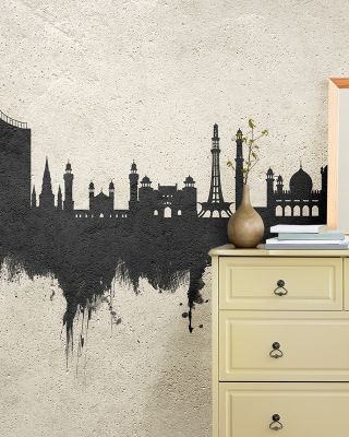 Lahore Pakistan Skyline Concrete Wallpaper