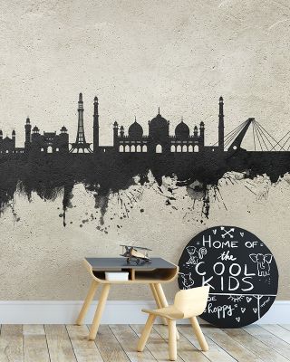 Lahore Pakistan Skyline Concrete Wallpaper